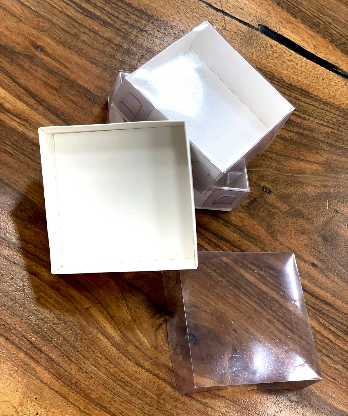 Asetat Kapaklı Craft Kutu (20 Adet-8*8*3)