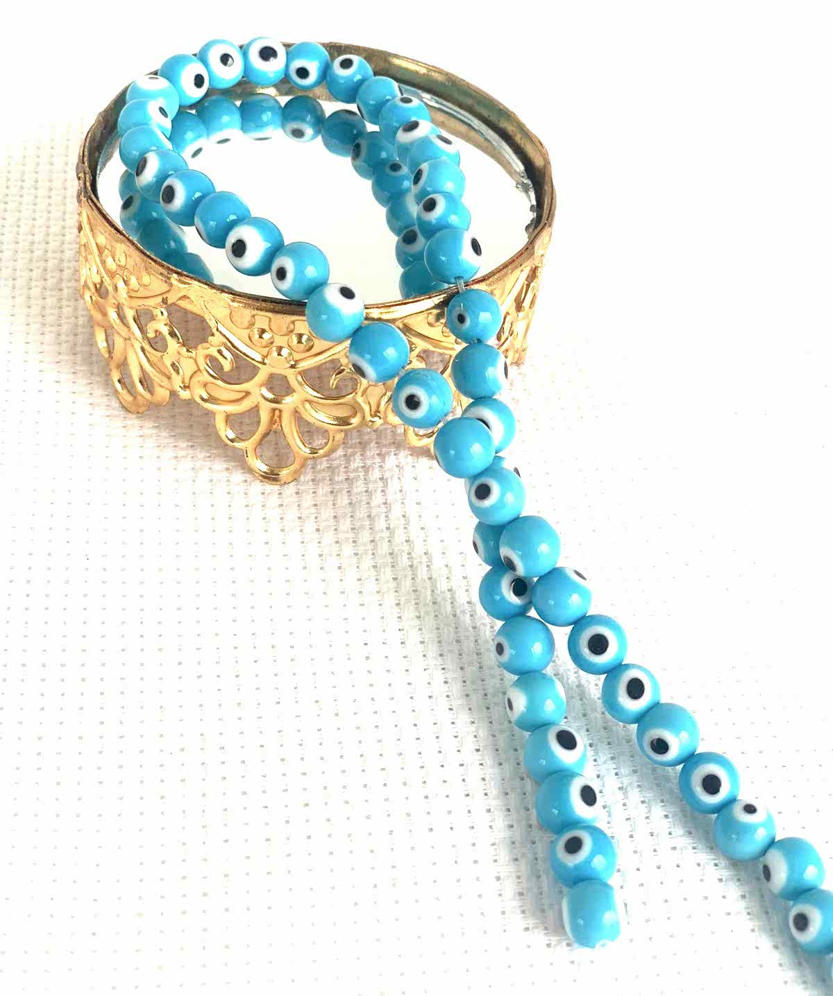 TAŞ MAVİ BEYAZ GÖZLÜ